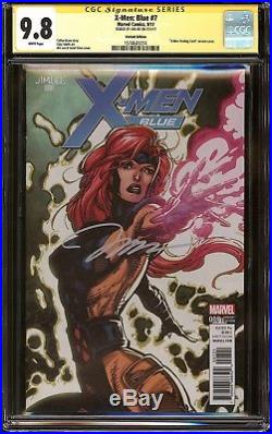 X-Men Blue #7 Jean Grey X-Men Trading Card Variant CGC 9.8 SS Signed Jim Lee NM