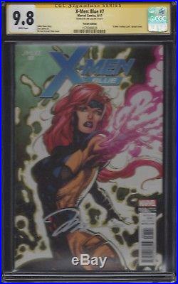 X-Men Blue #7 Jim Lee Trading Card variant CGC 9.8 SS Signed by Jim Lee