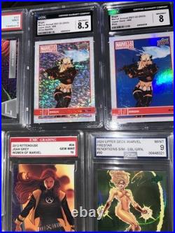 X-Men Marvel cards Lot PMG Wolfsbane Magik Phoenix PSA CGC SGC Slabs Comic Cards