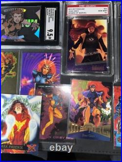 X-Men Marvel cards Lot PMG Wolfsbane Magik Phoenix PSA CGC SGC Slabs Comic Cards