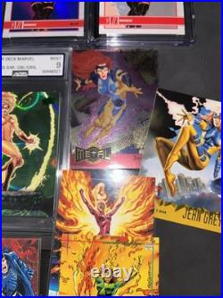 X-Men Marvel cards Lot PMG Wolfsbane Magik Phoenix PSA CGC SGC Slabs Comic Cards