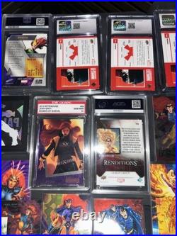 X-Men Marvel cards Lot PMG Wolfsbane Magik Phoenix PSA CGC SGC Slabs Comic Cards