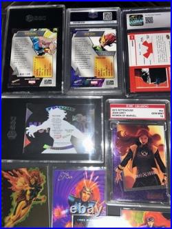 X-Men Marvel cards Lot PMG Wolfsbane Magik Phoenix PSA CGC SGC Slabs Comic Cards