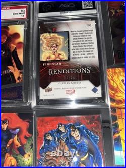 X-Men Marvel cards Lot PMG Wolfsbane Magik Phoenix PSA CGC SGC Slabs Comic Cards